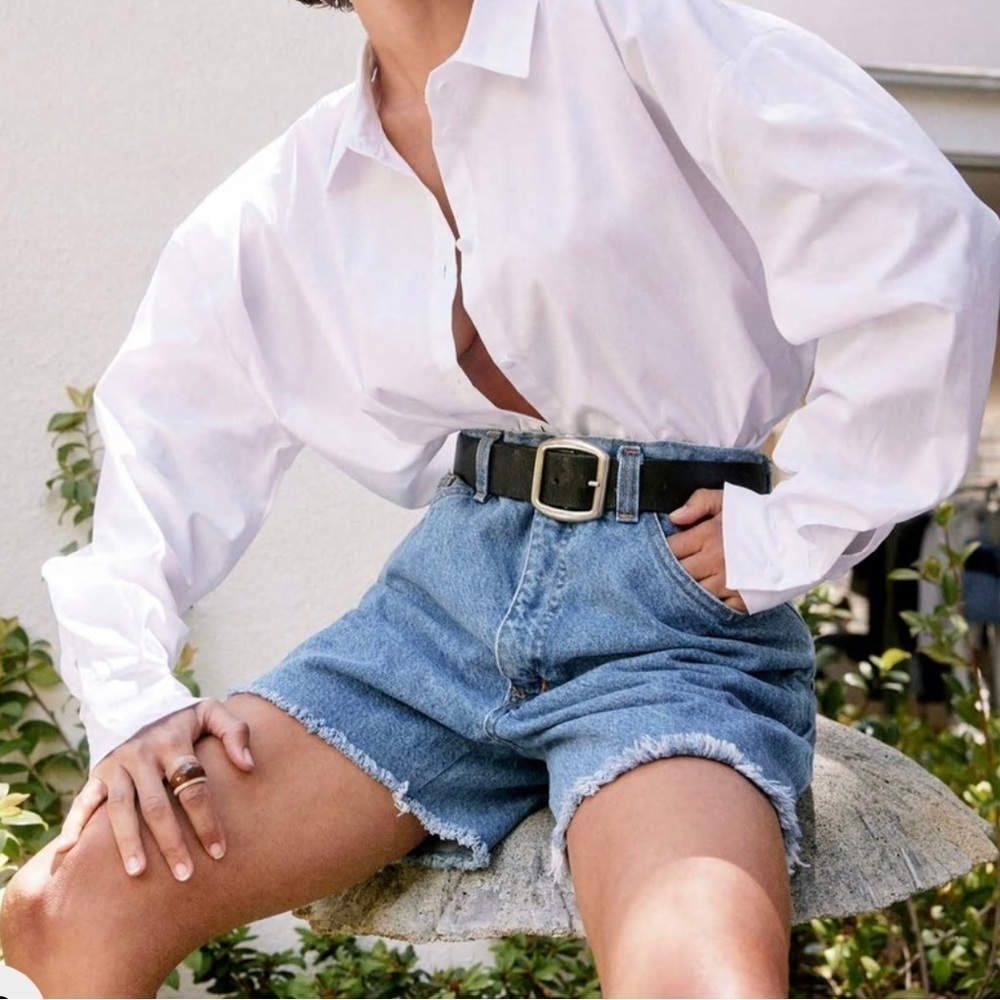 Nasty Girl Vintage Raw Hem Mom Shorts